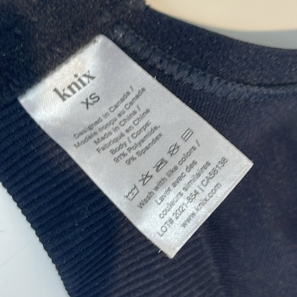 Knix | Good To Go Seamless Bra Black Size Extra Small - Picture 5 of 6